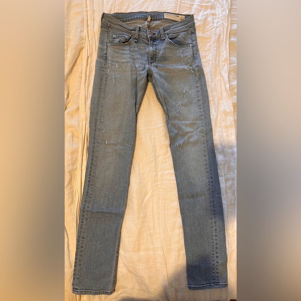 Light blue denim Rag & Bone skinny jeans